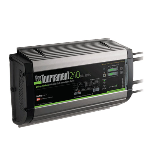 ProMariner ProTournament 240 elite Dual Charger  24 Amp 2 Bank 52024