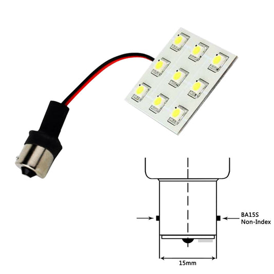 Lunasea Bayonet 9 LED Bulb BA15S  12VAC or 1030VDC2W149 Lumens  Warm White LLB229W2100
