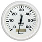 Faria Dress White 4 Tachometer wHourmeter  6000 RPM Gas Inboard 33132