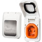 SmartPlug 50 AMP Male NonMetallic Inlet Cover  White BM50PW