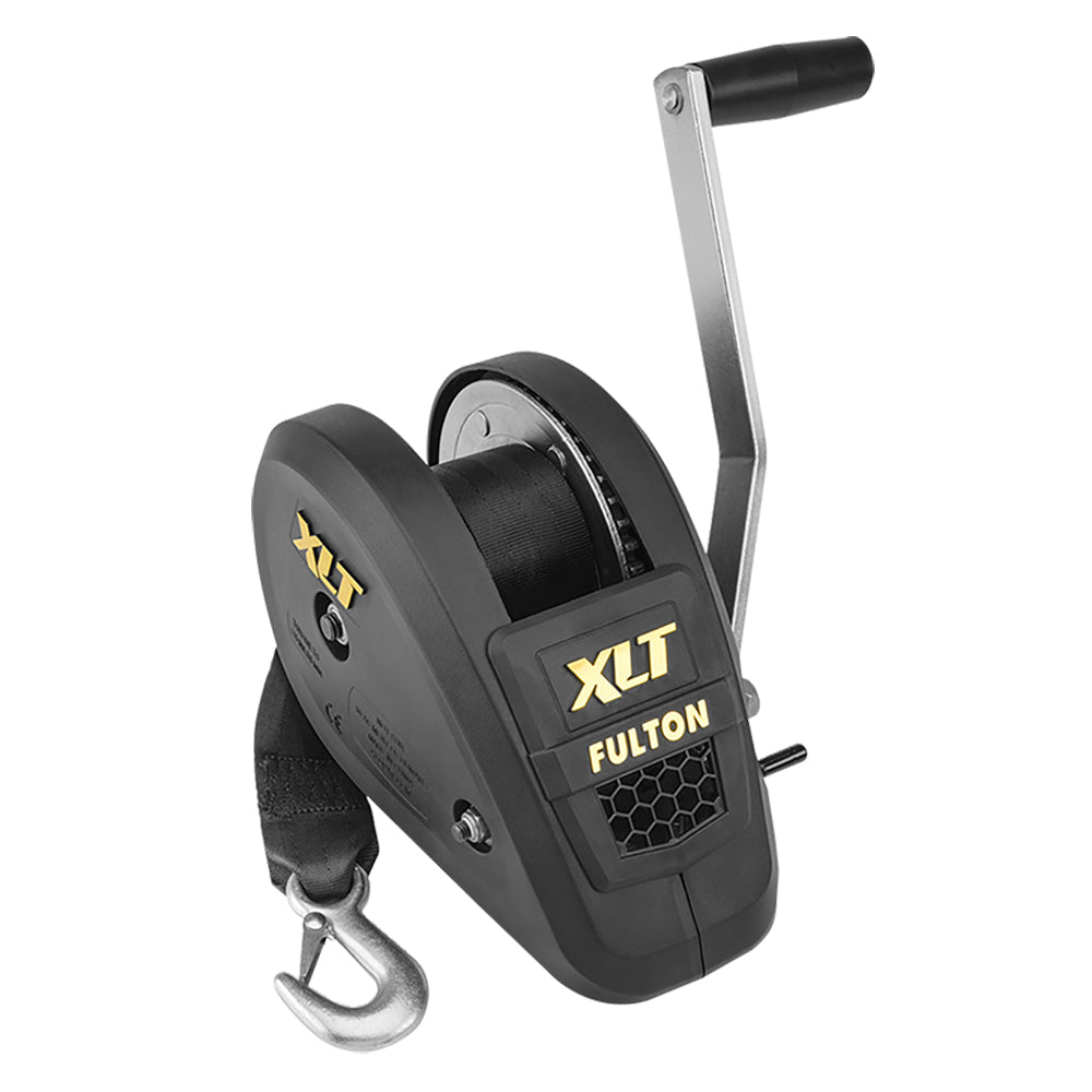 Fulton 1800lb Single Speed Winch w20 Strap Included  Black Cover 142314