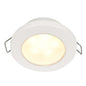 Hella Marine EuroLED 75 3 Round Spring Mount Down Light  Warm White LED  White Plastic Rim  12V 958109511