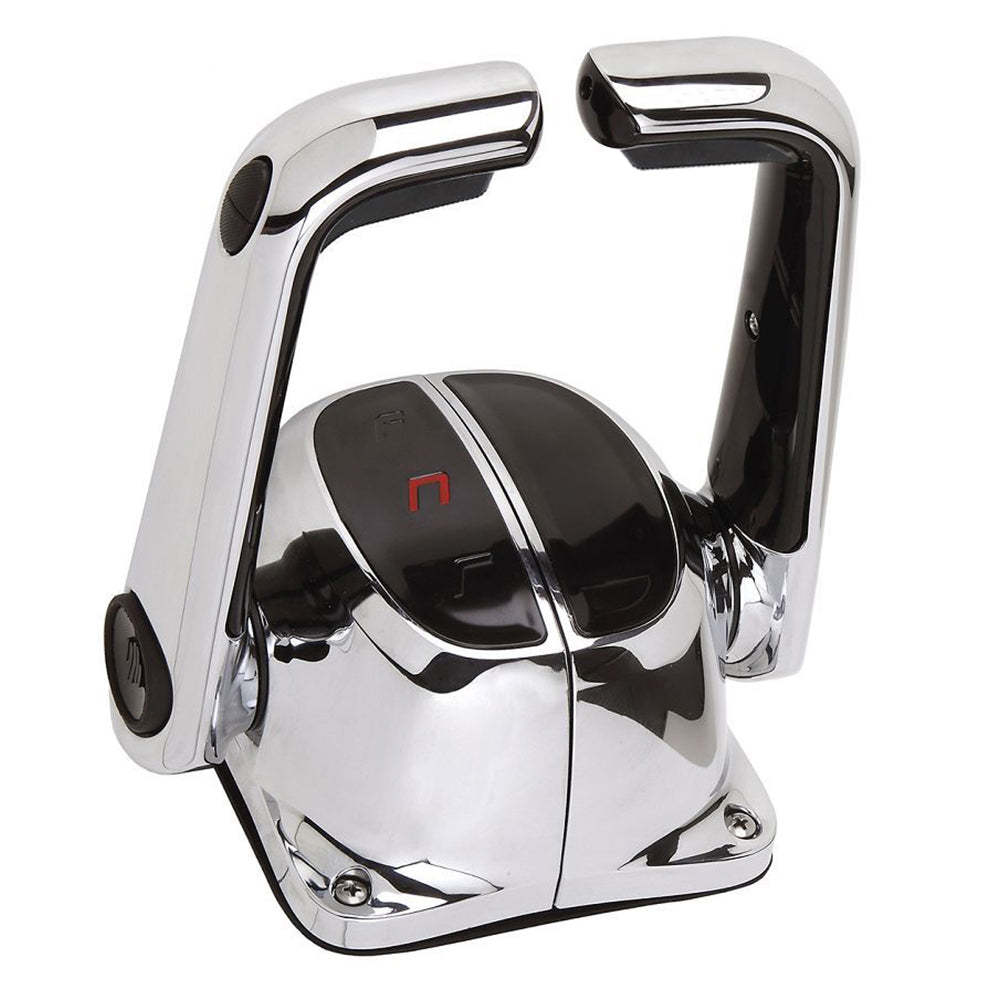 UflexTwin Lever Top Mount Control wNeutral Lock  Trim Switch  Chrome B502CHTL