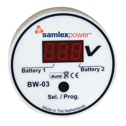 Samlex Dual Battery Monitor  12V or 24V  Auto Detection BW03