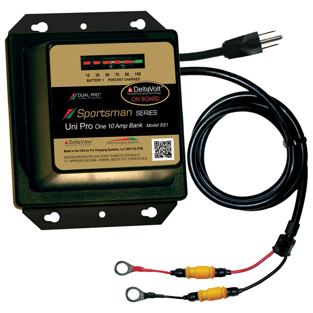 Dual Pro Sportsman Series Battery Charger  10A  1Bank  12V SS1