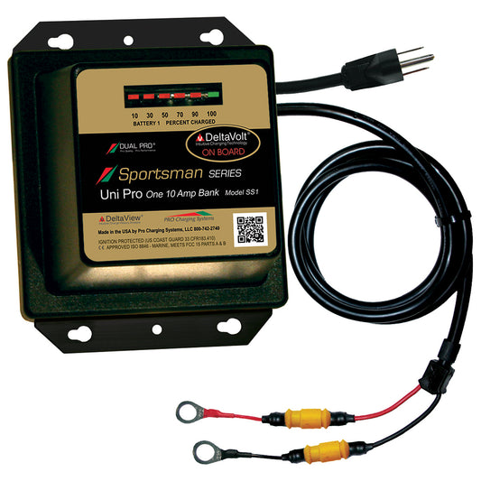 Dual Pro Sportsman Series Battery Charger  10A  1Bank  12V SS1