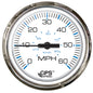 Faria Chesapeake White SS 4 Studded Speedometer  60MPH GPS 33839