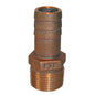 GROCO 114 NPT x 114 ID Bronze Pipe to Hose Straight Fitting PTH1250
