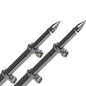 TACO 18 Deluxe Outrigger Poles wRollers  SilverBlack OT0318HDBKA