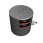 Lopolight Series 301109  Double Stacked Navigation Light  3NM  Horizontal Mount  Red  Silver Housing 301109ST