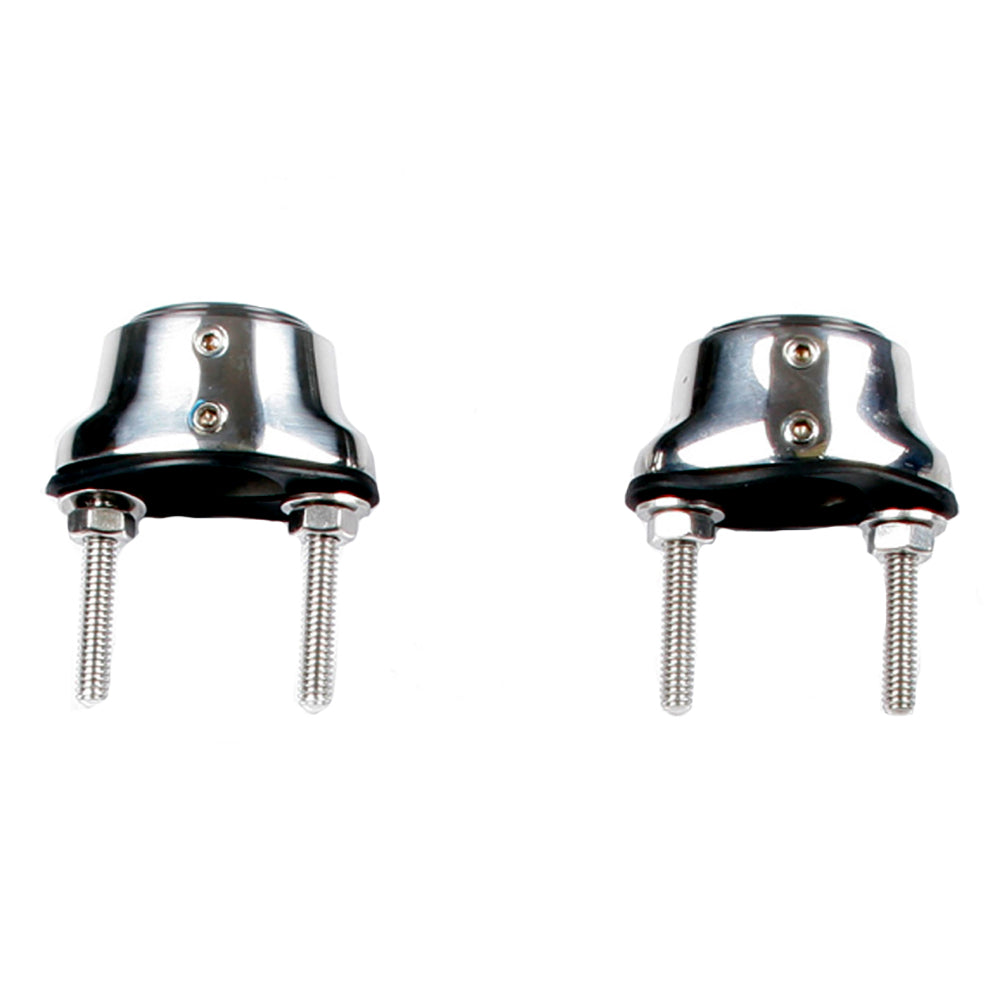 Edson Stainless Steel Pedestal Guard Mounting Feet  Pair 310ST100125