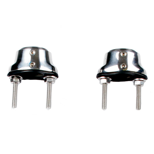Edson Stainless Steel Pedestal Guard Mounting Feet  Pair 310ST100125