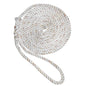 New England Ropes 34 Premium 3Strand Dock Line  White wTracer  50 C60502400050