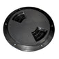SeaDog Textured Quarter Turn Deck Plate  Black  6 3361671