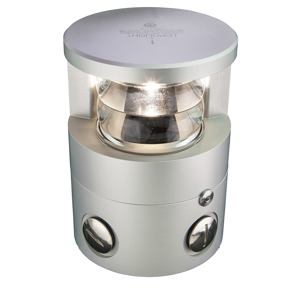 Lopolight 225 Double Masthead Light  6NM  Silver Housing 300138