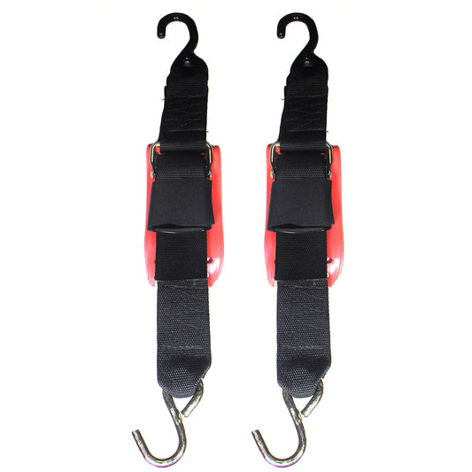 Rod Saver Quick Release Trailer TieDown wVinyl Pad  2 x 4  Pair QRTD4VP