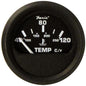 Faria Euro Black 2 Water Temperature Gauge  Metric 40 to 120 C 12814