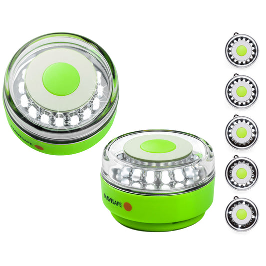 Navisafe Navilight AllWhite 5 Mode 360 Rescue 2NM wGreen Magnet Base 0101