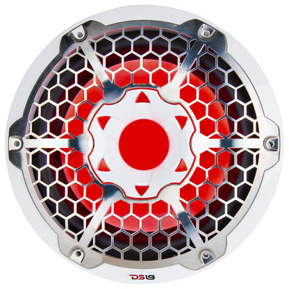 DS18 HYDRO 10 Subwoofer wRGB Lights  600W  White NXL10SUB