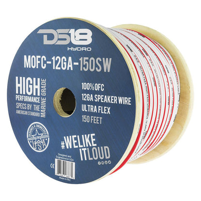 DS18 HYDRO Marine Grade OFC Speaker Wire 12 GA  150 Roll MOFC12GA150SW