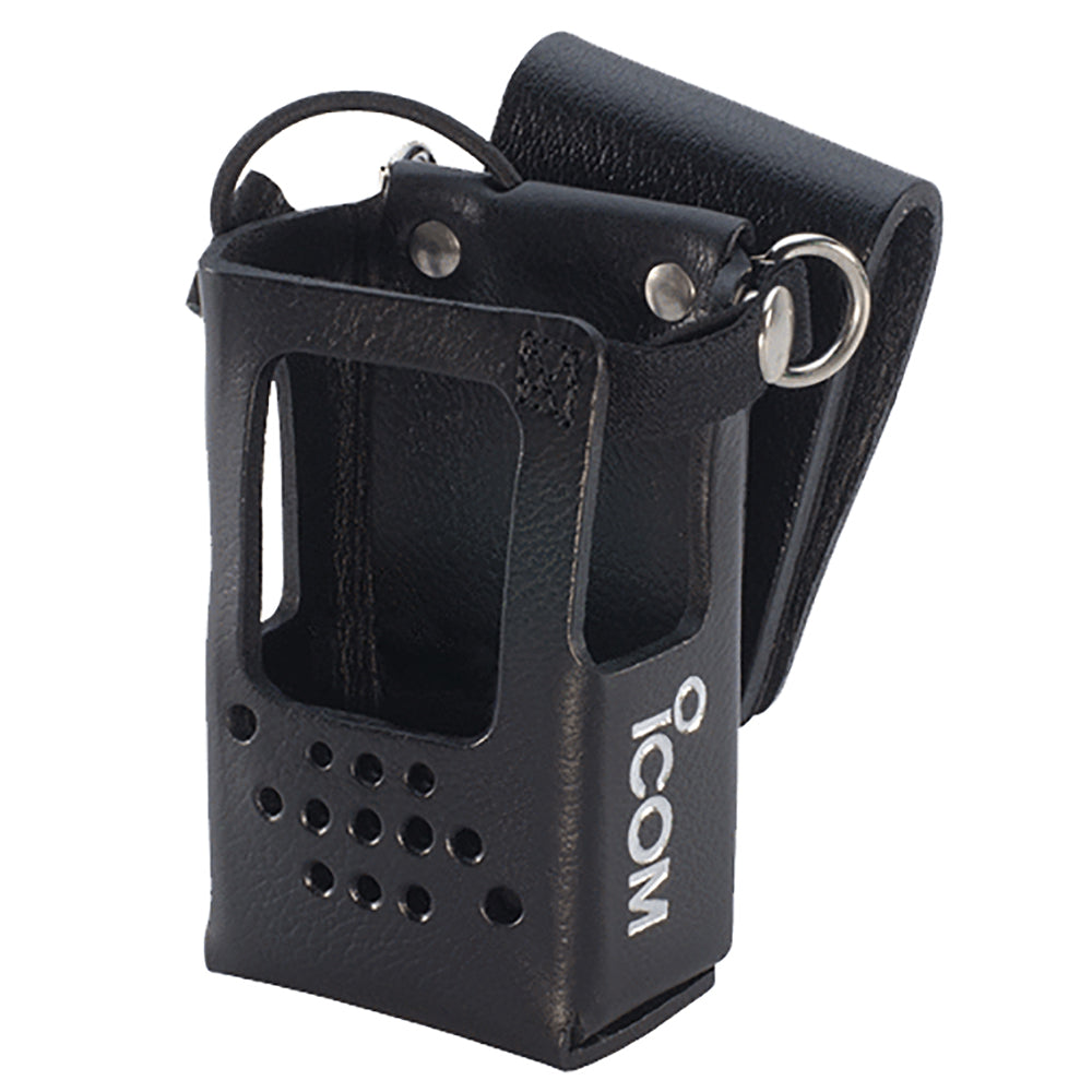 Icom Leather Case wSwivel Belt Loop  DRing fF52D M85  M85IS LCF1052S