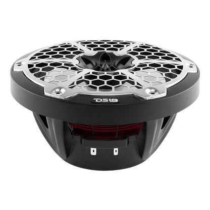 DS18 New Edition HYDRO 8 2Way Marine Speakers wRGB LED Lighting 375W  Black NXL8MBK