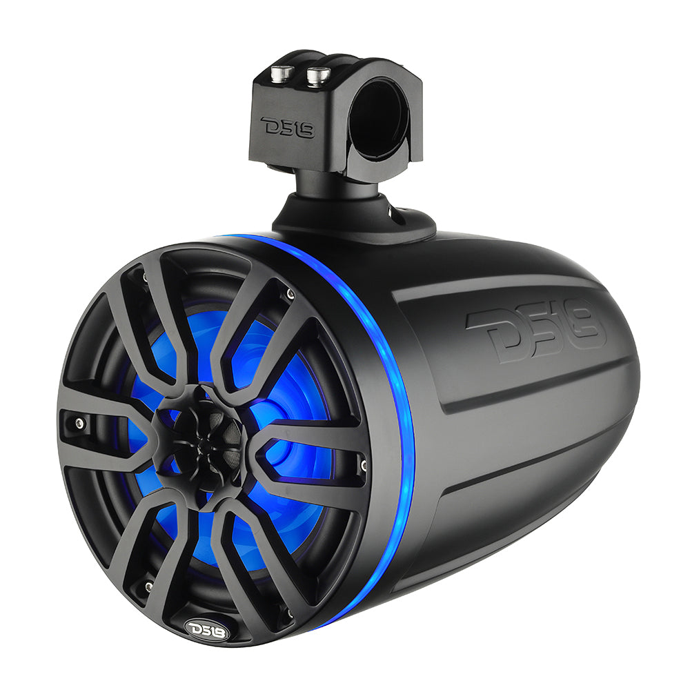 DS18 X Series HYDRO 65 Wakeboard Pod Tower Speaker wRGB LED Lights  300W  Matte Black NXLX6TPBK