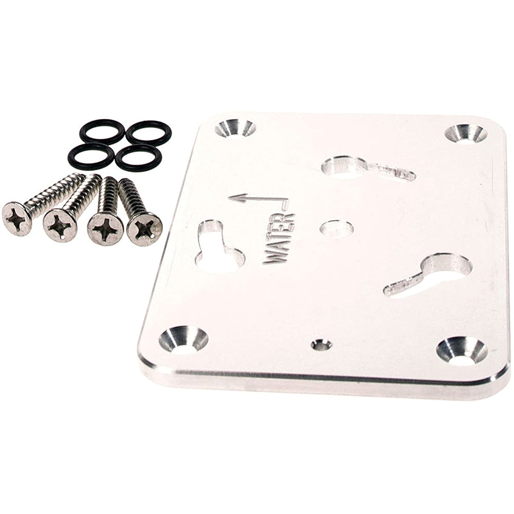 Panther Spare Bow Mount Base Kit f King Pin  Clear  Anodized KPBQCKA