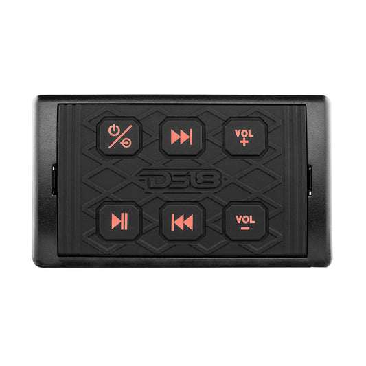 DS18 Marine Waterproof Bluetooth Streaming Audio Receiver Square Controller  fAndroid  iPhone BTRCSQ