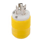 Marinco Locking Plug  15A 125V  Yellow 4721CR