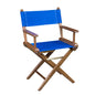 Whitecap Directors Chair wBlue Seat Covers  Teak 60041