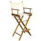 Whitecap Captains Chair wNatural Seat Covers  Teak 60048