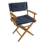 Whitecap Directors Chair wNavy Cushion  Teak 61042