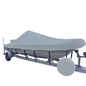 Carver SunDURA Narrow Series StyledtoFit Boat Cover f235 VHull Center Console Shallow Draft Boats  Grey 71223NS11
