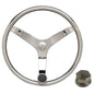 Uflex  V46  135 Stainless Steel Steering Wheel wSpeed Knob  Chrome Nut V46 KIT