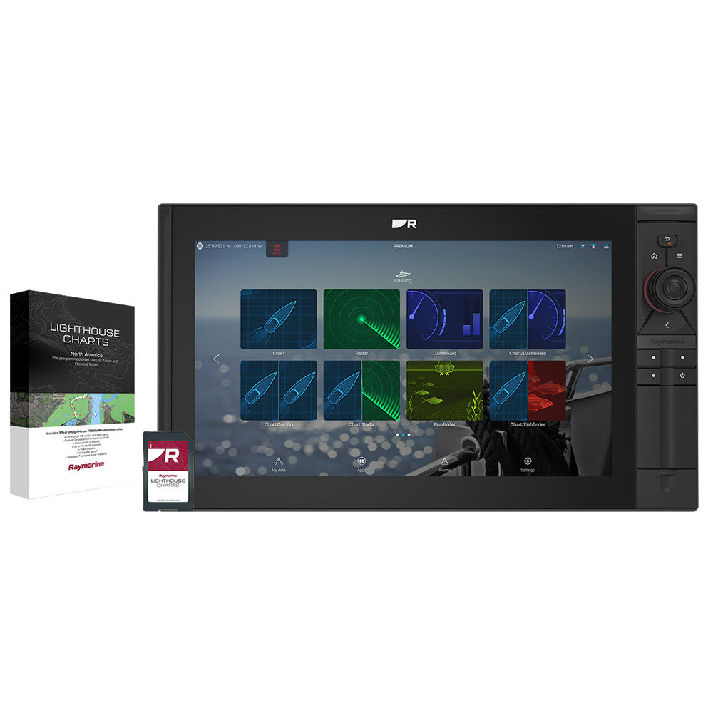 Raymarine Axiom 2 Pro 16 RVM ChartplotterFishfinder  Lighthouse North America Chart  No Transducer E7065800102