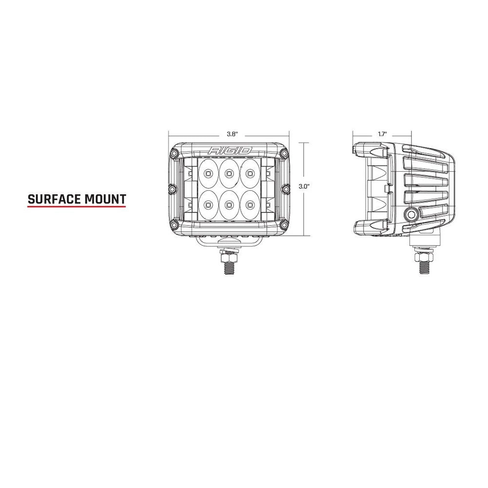 RIGID Industries DSS Spot wAmber Pro Lens  Pair 262214