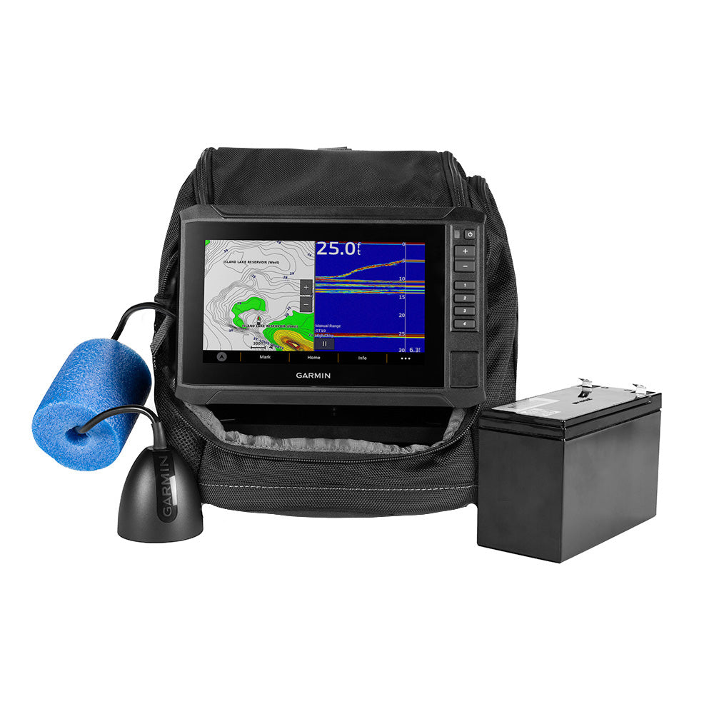 Garmin ECHOMAP UHD2 7 sv Ice Fishing Bundle wECHOMAP UHD2 73sv  GT10HNIF Transducer 0100268435
